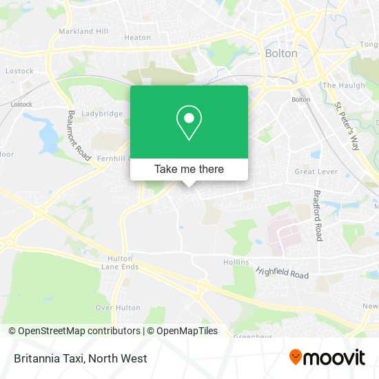 Britannia Taxi map