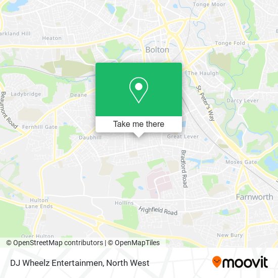 DJ Wheelz Entertainmen map