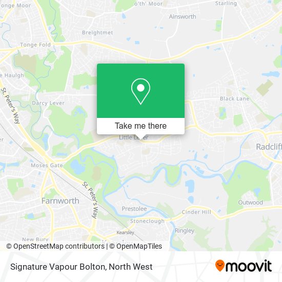 Signature Vapour Bolton map