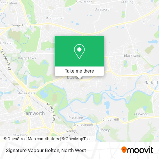 Signature Vapour Bolton map