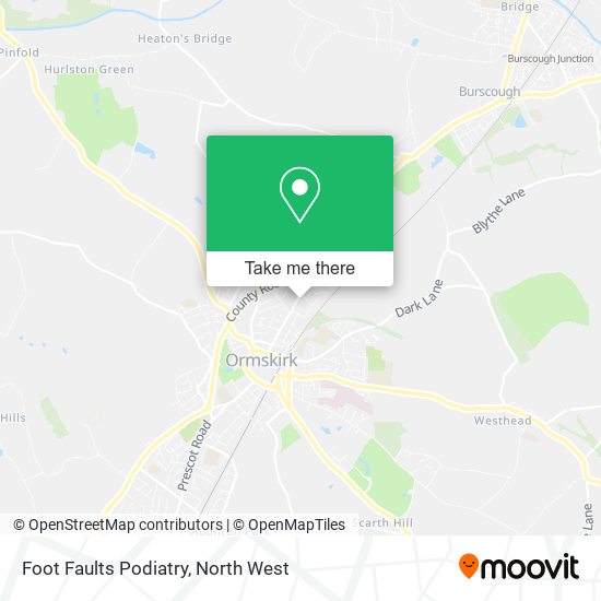 Foot Faults Podiatry map