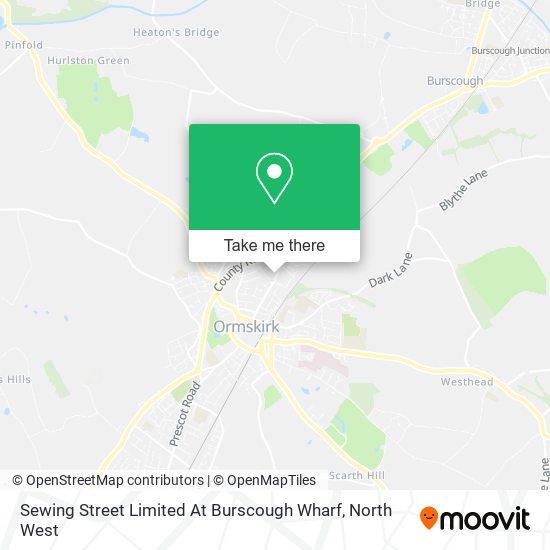 Sewing Street Limited At Burscough Wharf map