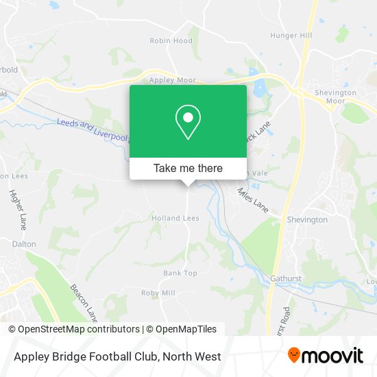 Appley Bridge Football Club map