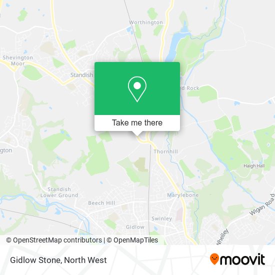 Gidlow Stone map