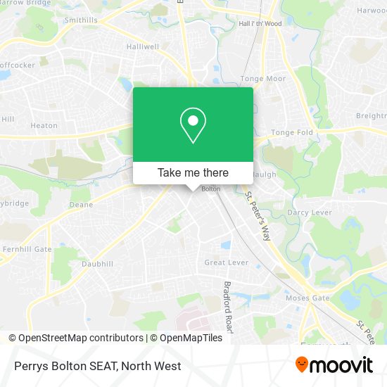 Perrys Bolton SEAT map
