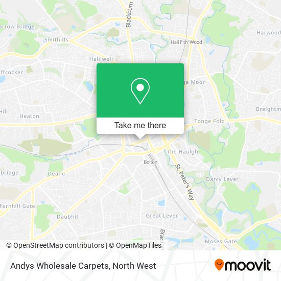 Andys Wholesale Carpets map