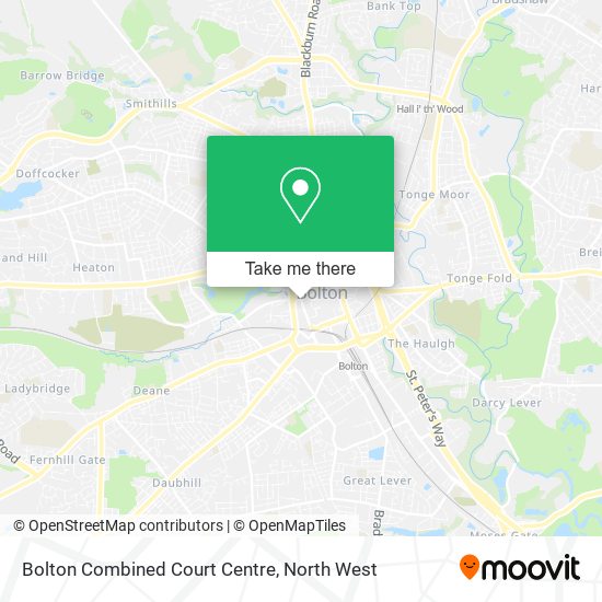 Bolton Combined Court Centre map