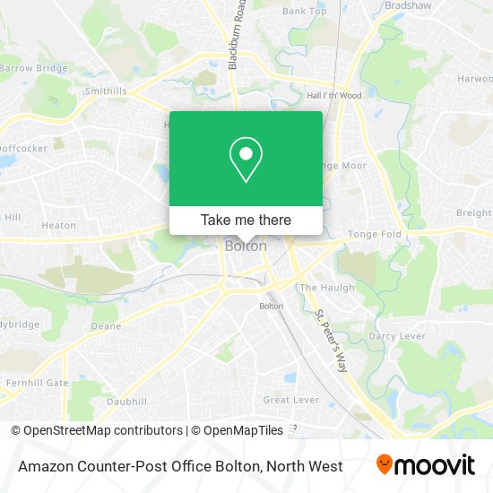 Amazon Counter-Post Office Bolton map