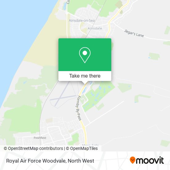 Royal Air Force Woodvale map