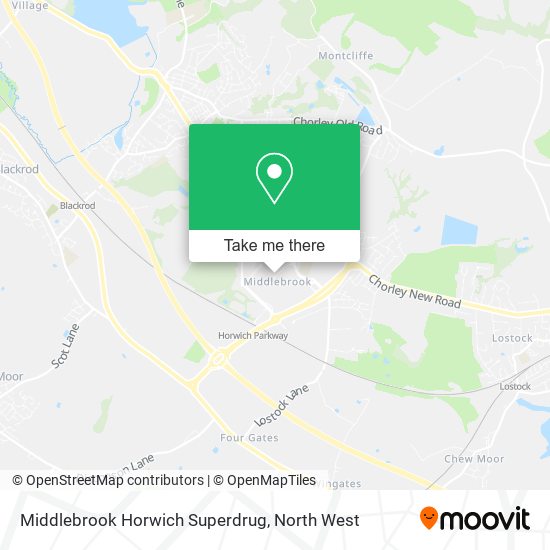 Middlebrook Horwich Superdrug map