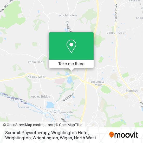 Summit Physiotherapy, Wrightington Hotel, Wrightington, Wrightington, Wigan map