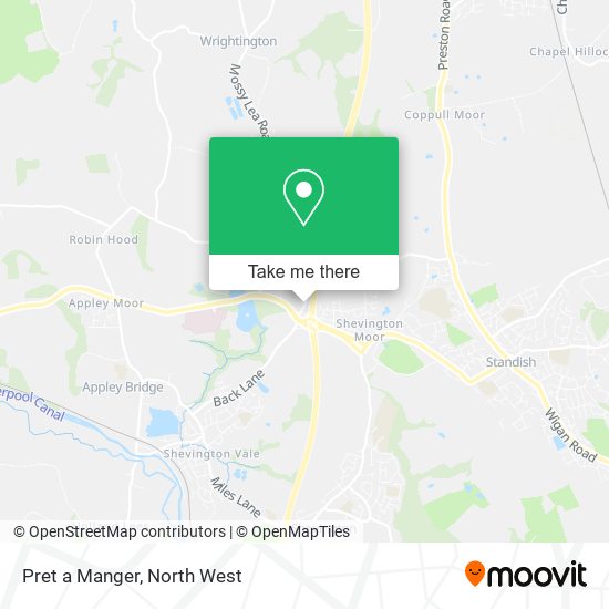 Pret a Manger map
