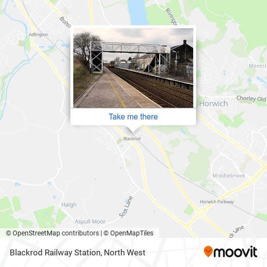 Blackrod Railway Station map
