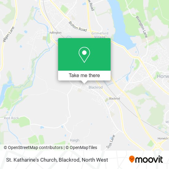 St. Katharine's Church, Blackrod map