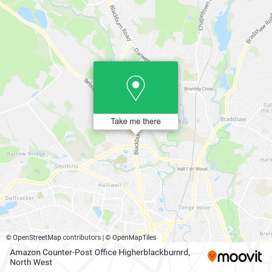 Amazon Counter-Post Office Higherblackburnrd map