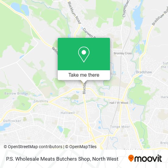 P.S. Wholesale Meats Butchers Shop map