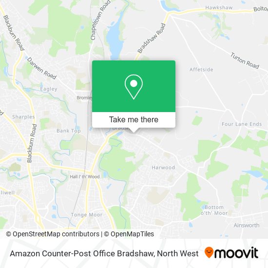 Amazon Counter-Post Office Bradshaw map