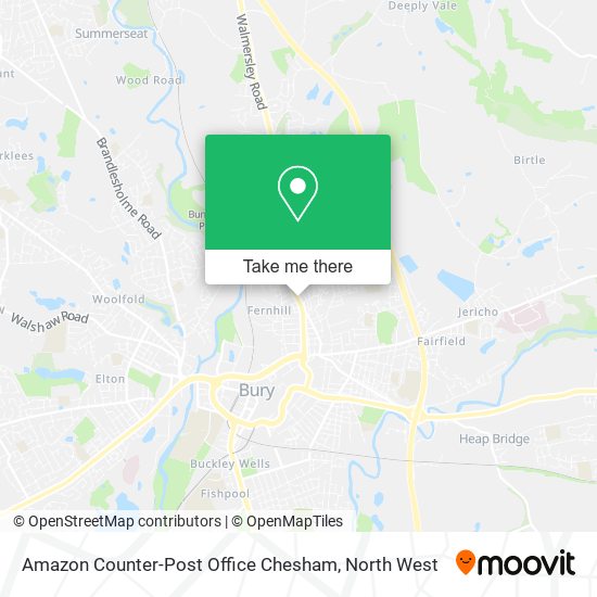 Amazon Counter-Post Office Chesham map