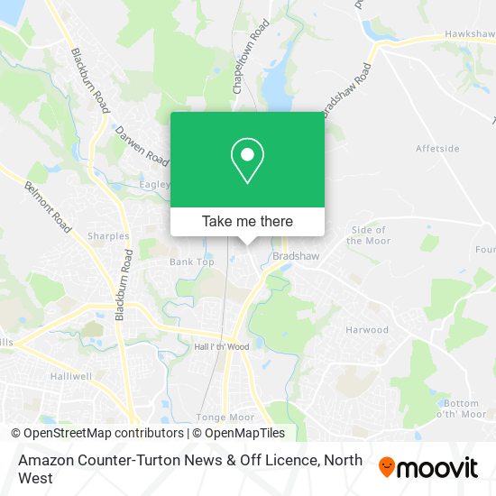 Amazon Counter-Turton News & Off Licence map