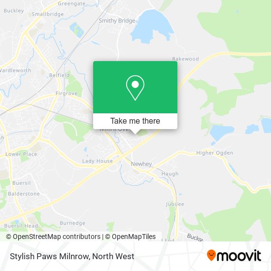 Stylish Paws Milnrow map