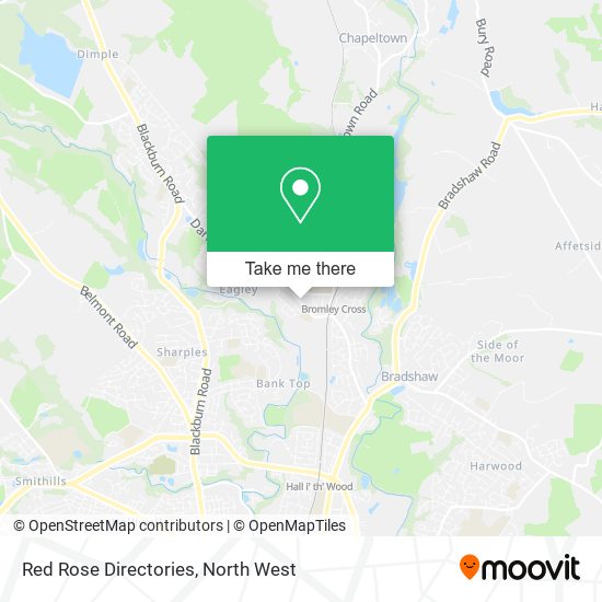 Red Rose Directories map