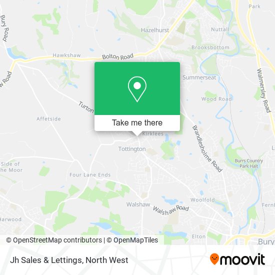 Jh Sales & Lettings map