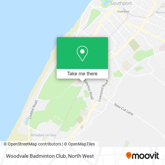 Woodvale Badminton Club map