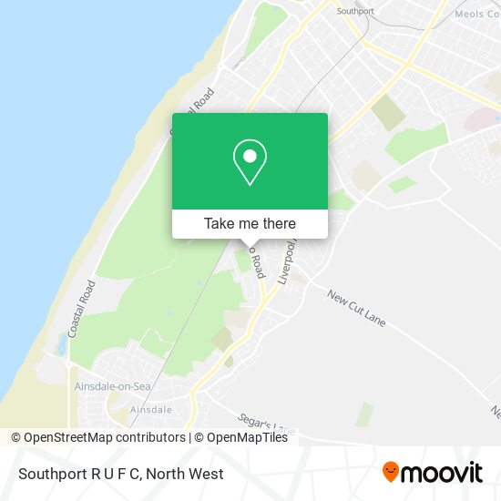 Southport R U F C map