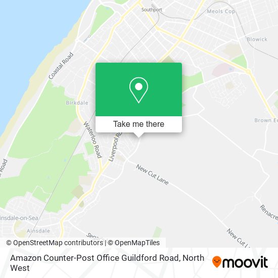 Amazon Counter-Post Office Guildford Road map
