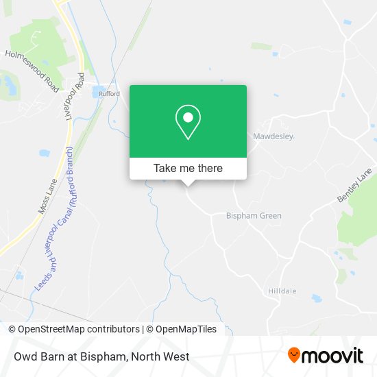 Owd Barn at Bispham map