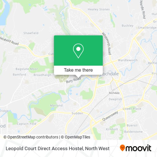 Leopold Court Direct Access Hostel map