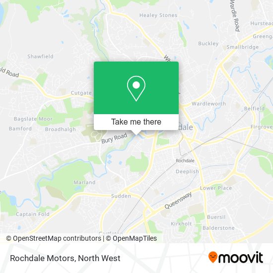 Rochdale Motors map
