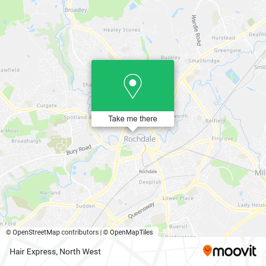 Hair Express map