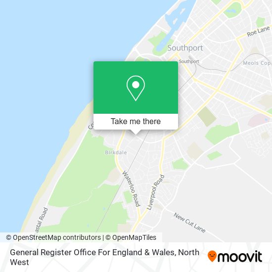 General Register Office For England & Wales map