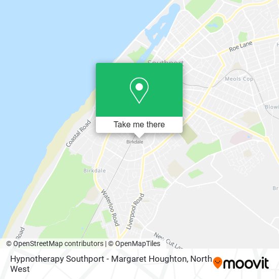 Hypnotherapy Southport - Margaret Houghton map
