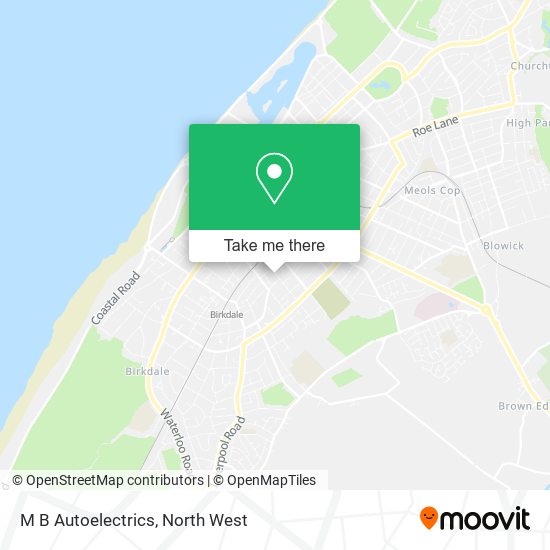 M B Autoelectrics map