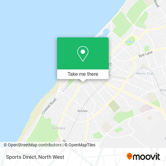 Sports Direct map
