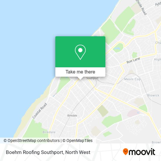 Boehm Roofing Southport map