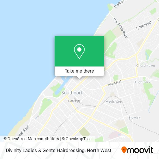Divinity Ladies & Gents Hairdressing map