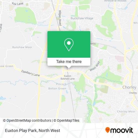 Euxton Play Park map