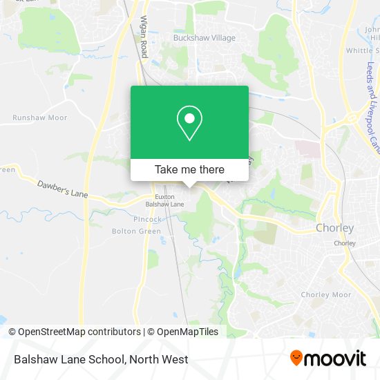 Balshaw Lane School map