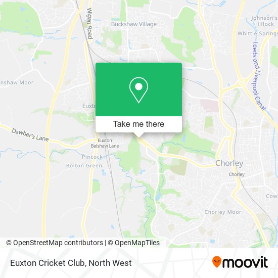 Euxton Cricket Club map