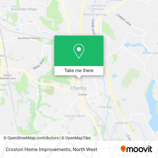Croston Home Improvements map