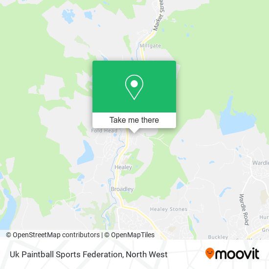 Uk Paintball Sports Federation map