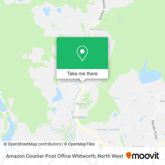 Amazon Counter-Post Office Whitworth map