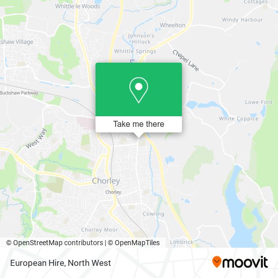 European Hire map