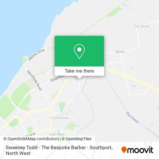 Sweeney Todd - The Bespoke Barber - Southport map