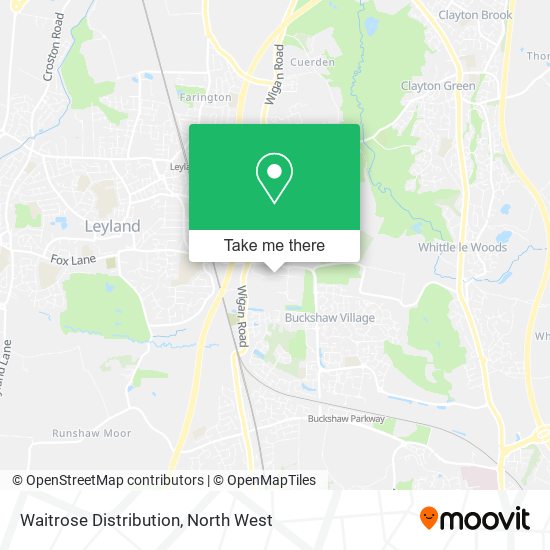 Waitrose Distribution map