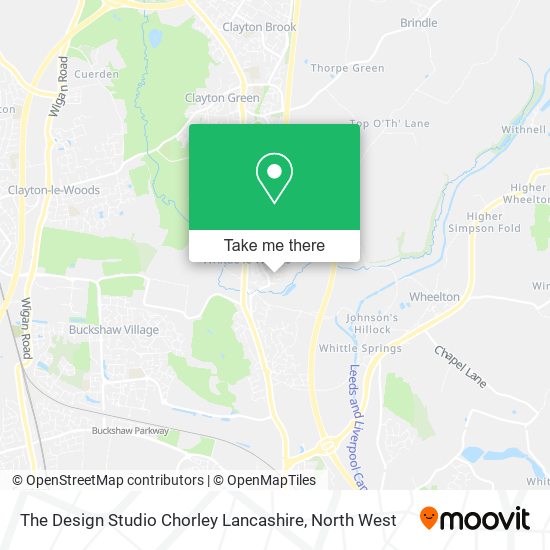 The Design Studio Chorley Lancashire map