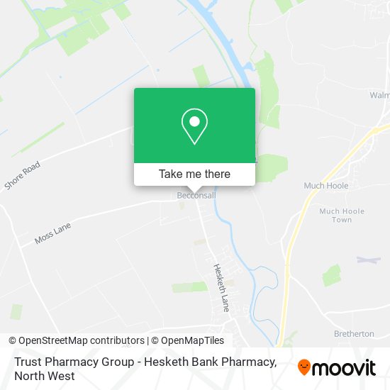 Trust Pharmacy Group - Hesketh Bank Pharmacy map